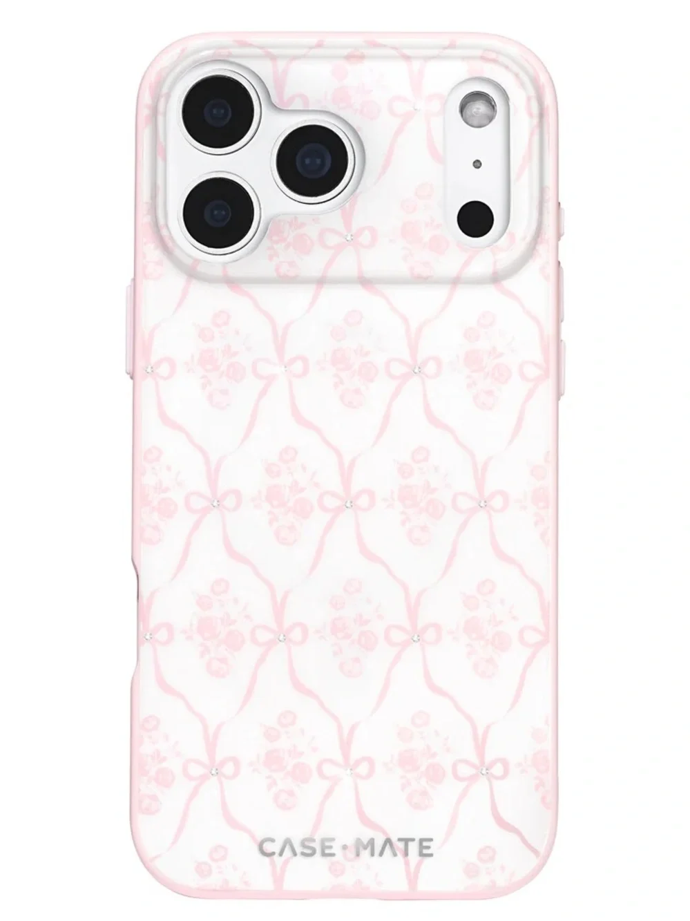 case-mate Pink Bow & Floral Pattern Phone Case
